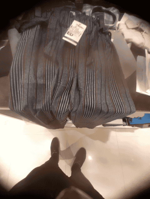 navy blue cotton blend trousers - 21324960 - Very Small Image - 1