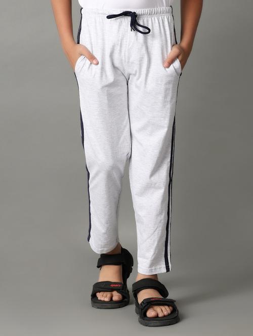 grey cotton casual track pants - 21324988 - Very Small Image - 1