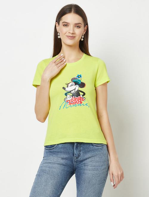 women green cotton blend regular top - 21326582 - Very Small Image - 1