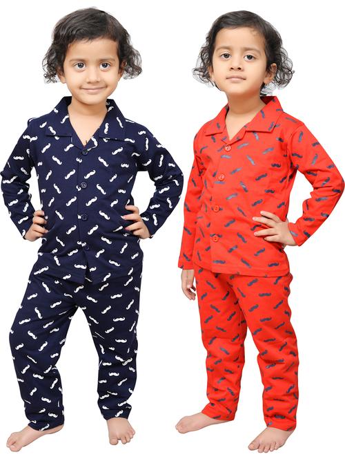 pack of 2 printed nightwear pyjamas set - 21331139 - Very Small Image - 1