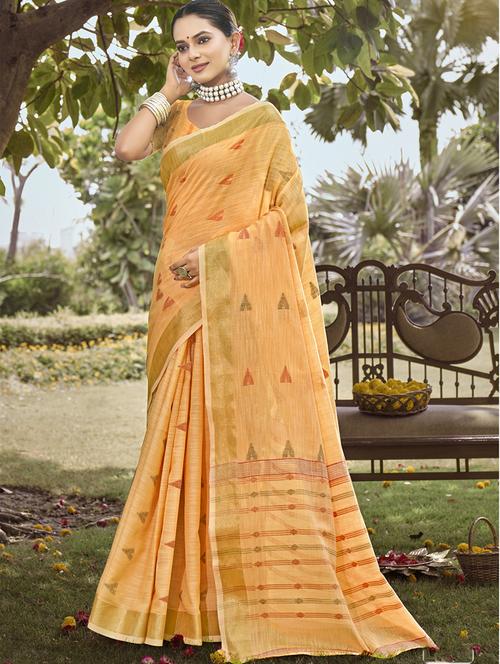 women self design handloom saree with blouse - 21331707 - Very Small Image - 1