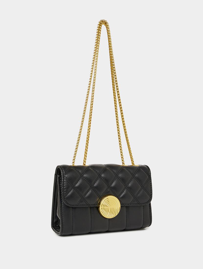women black leatherette handbag - 21334345 - Standard Image - 0