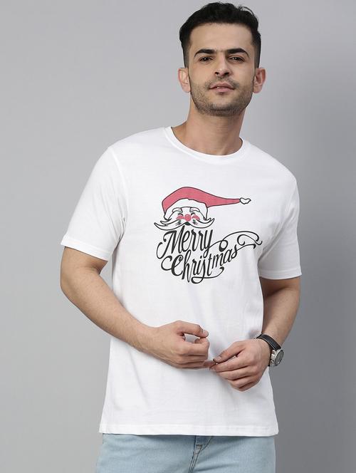 men front print round neck t-shirt - 21335115 - Very Small Image - 1