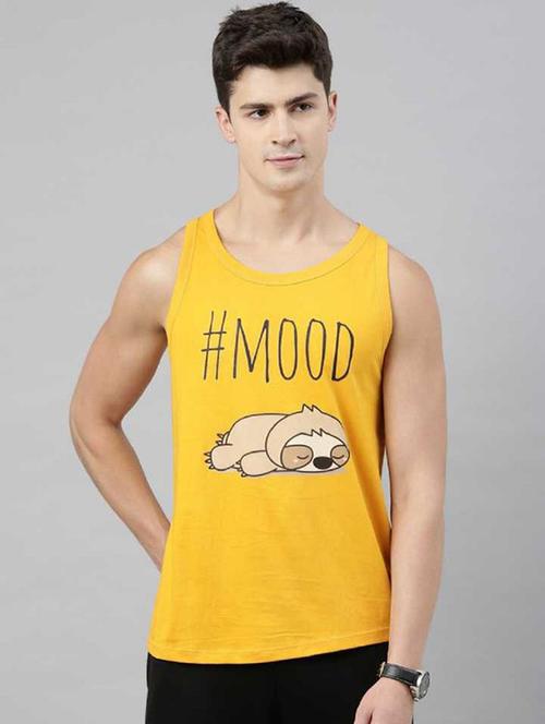 men printed sleeveless t-shirt - 21335157 - Very Small Image - 1