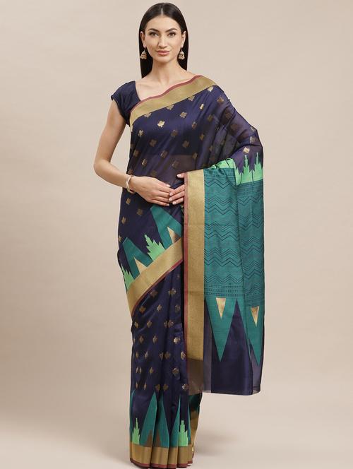 navy blue tant saree - 21337377 - Very Small Image - 1