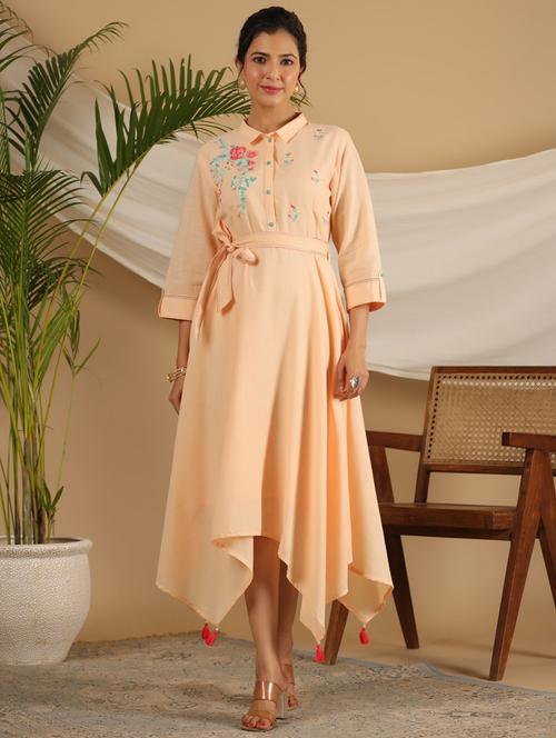 women floral  asymmetric dress - 21337757 - Very Small Image - 1