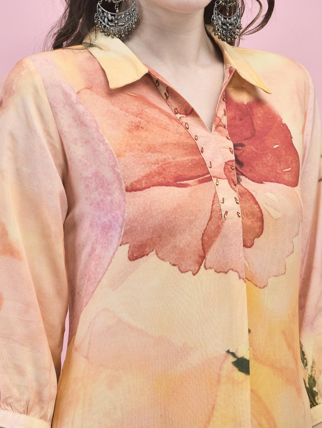 women multicolored printed a-line kurta - 21338143 - Standard Image - 3