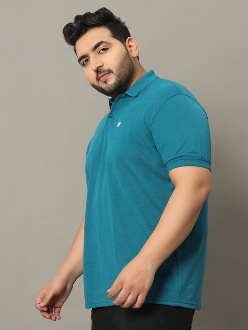 men plus size polo t-shirt - 21338234 - Very Small Image - 1