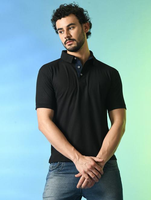men solid polo t-shirt - 21340534 - Very Small Image - 1