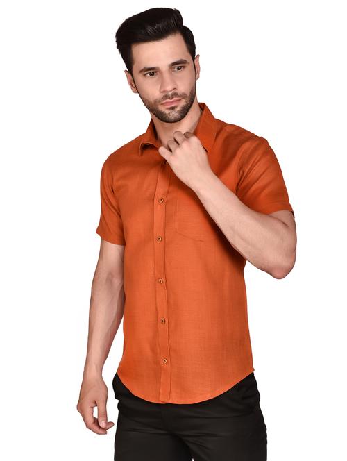 men solid casual shirt - 21340793 - Very Small Image - 1