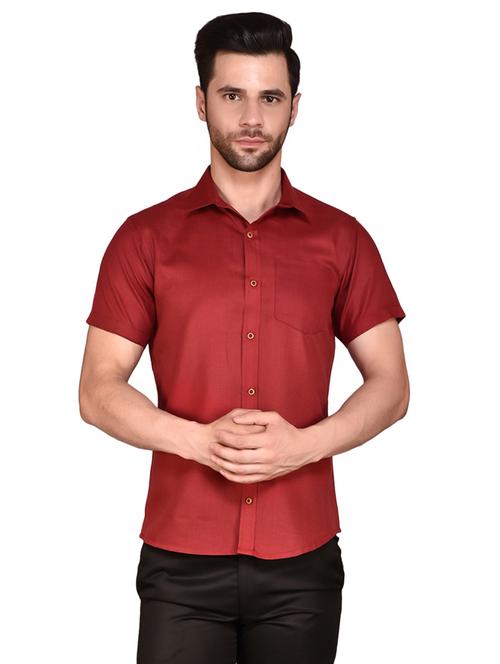men solid casual shirt - 21340798 - Very Small Image - 1