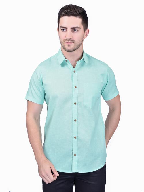 men solid casual shirt - 21340801 - Very Small Image - 1