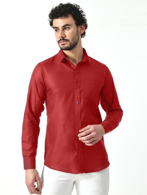 men solid cotton casual shirt - 21340806 - Very Small Image - 1