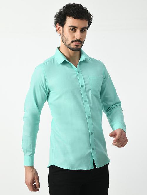 men solid cotton casual shirt - 21340810 - Very Small Image - 1