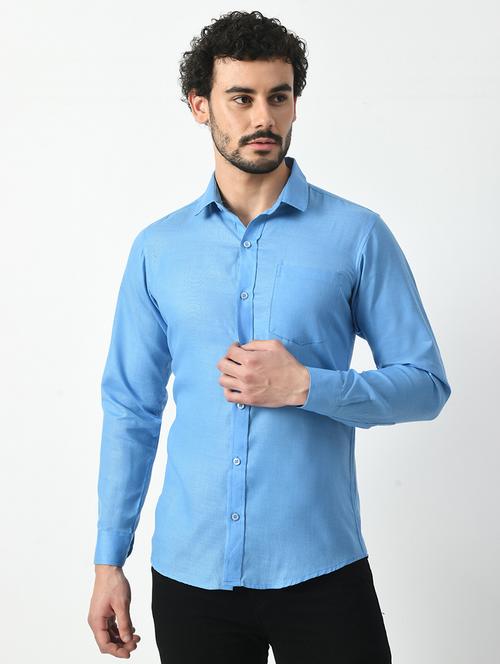 men solid cotton casual shirt - 21340811 - Very Small Image - 1