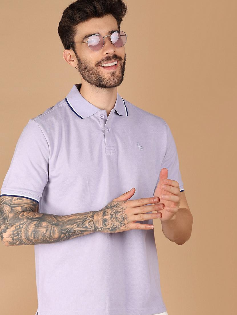 men solid cotton polo t-shirt - 21341796 - Zoom Image - 3