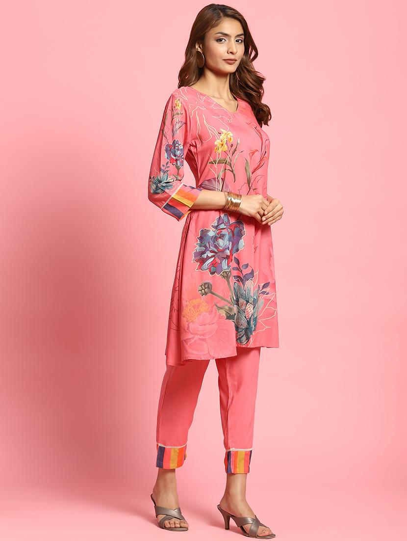 peach rayon coord set - 21342144 - Standard Image - 2