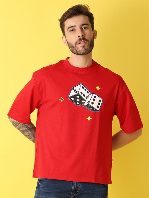 men round neck printed t-shirt - 21344484 - Very Small Image - 1