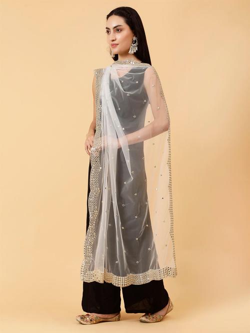 women mirror work dupatta - 21345604 - Very Small Image - 1