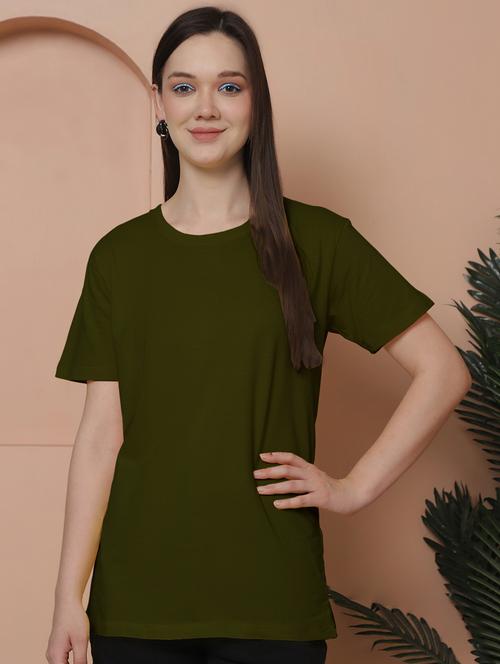 women solid short sleeves t-shirt - 21345856 - Very Small Image - 1