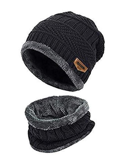 men woolen cap with neck warmer - 21346376 - Very Small Image - 1