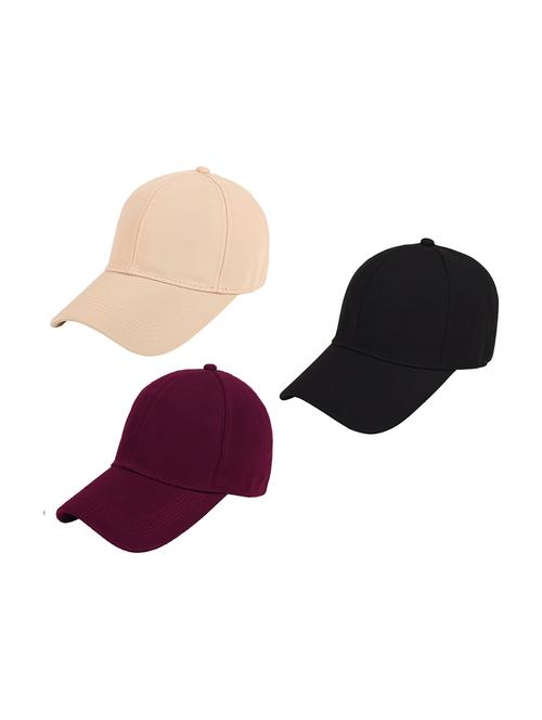 men's pack of 3 solid caps - 21346420 - Very Small Image - 1