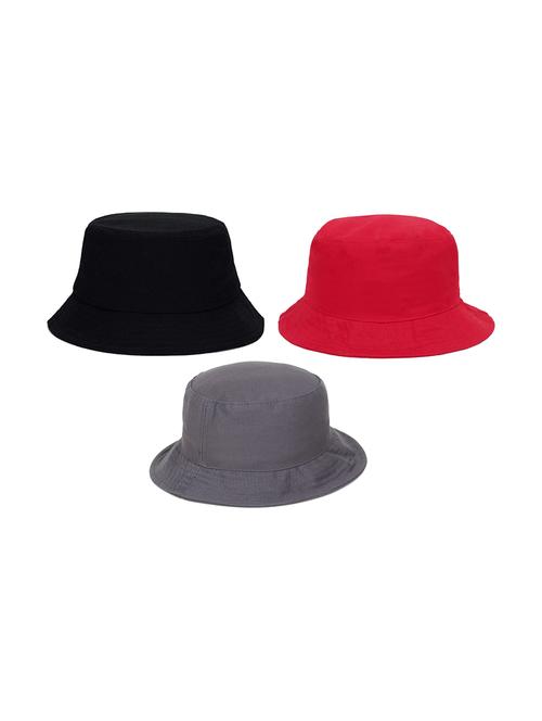 women's pack of 3 solid hats - 21346842 - Very Small Image - 1