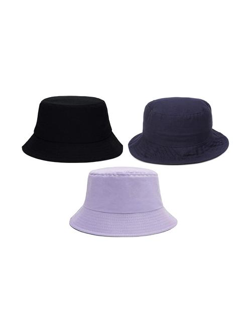 women's pack of 3 solid hats - 21346858 - Very Small Image - 1