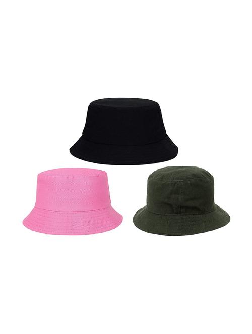 women's pack of 3 solid hats - 21346868 - Very Small Image - 1