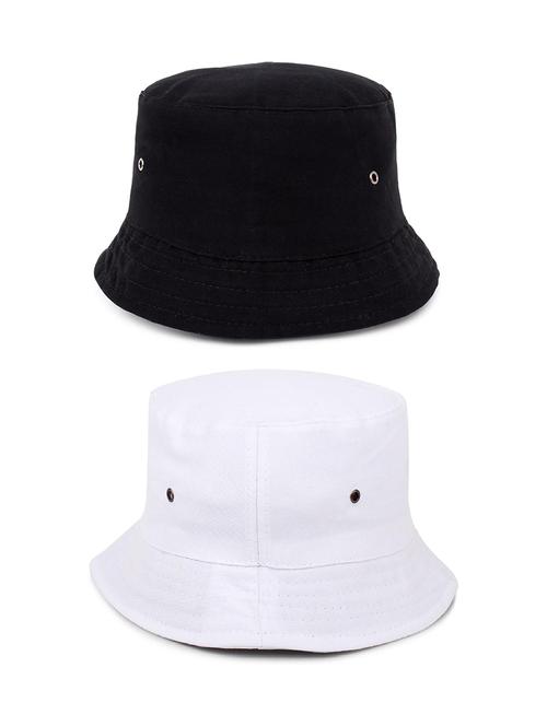 women pack of 2 cotton solid hat - 21346922 - Very Small Image - 1