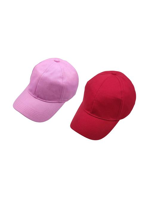 women's pack of 2 solid caps - 21347089 - Very Small Image - 1