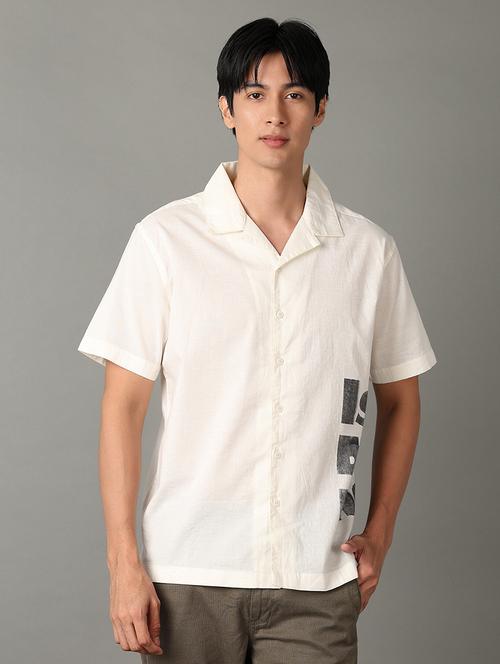 men printed collared short sleeves casual shirt - 21347260 - Very Small Image - 1