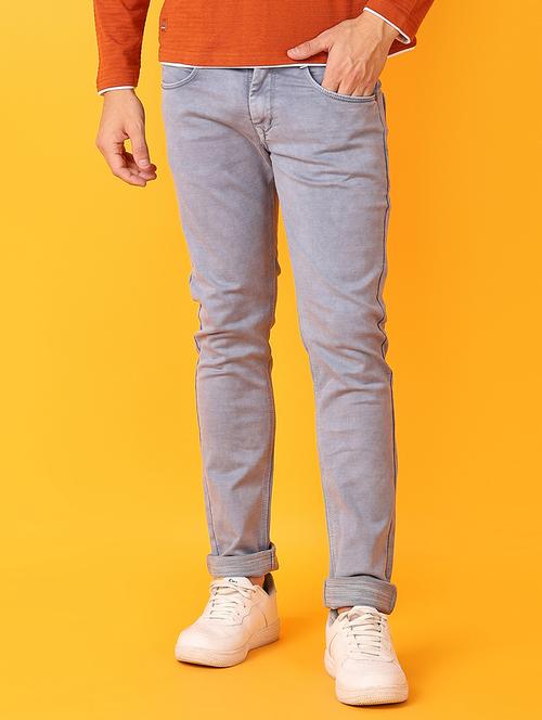 men grey plain jeans - 21347262 - Very Small Image - 1