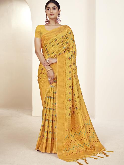 women self design banarasi silk saree with blouse - 21350457 - Very Small Image - 1