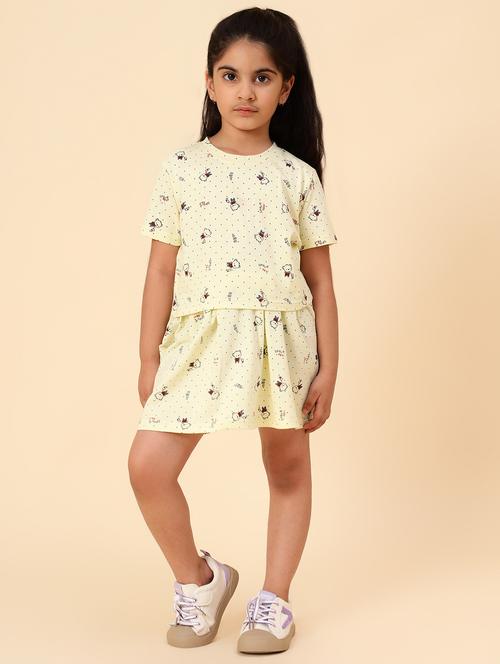 girls printed skirt top set - 21351309 - Very Small Image - 1