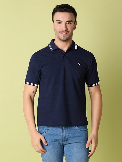 men regular fit plain short sleeve polo t-shirt - 21351798 - Very Small Image - 1