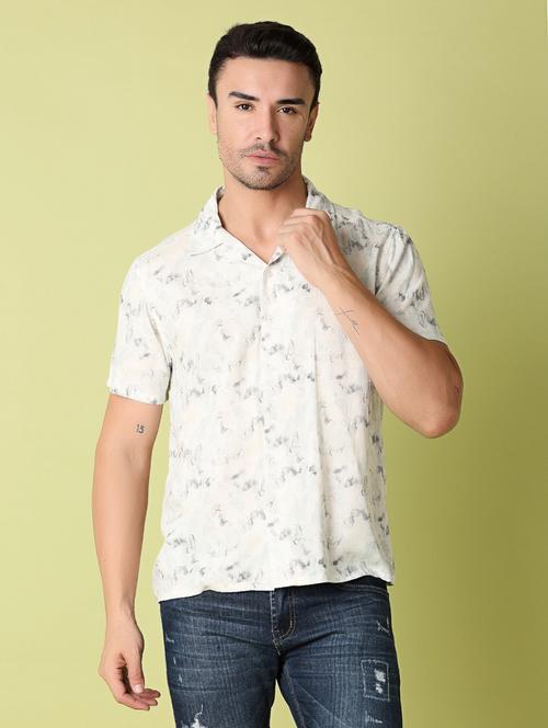 men green printed casual shirt - 21356119 - Very Small Image - 1