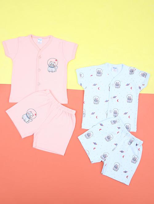 boys pack of 2 printed twin sets - 21356229 - Very Small Image - 1