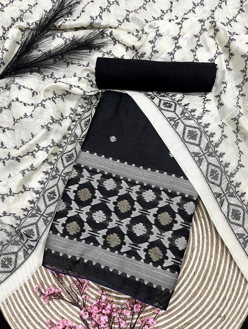 women self design unstitched suit set - 21357817 - Very Small Image - 1