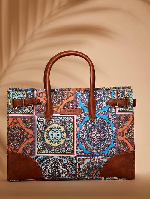 women printed leatherette (pu) handbag - 21359493 - Very Small Image - 1