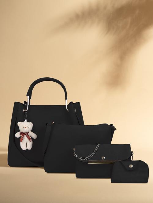 women leatherette handbag combo - 21359618 - Very Small Image - 1