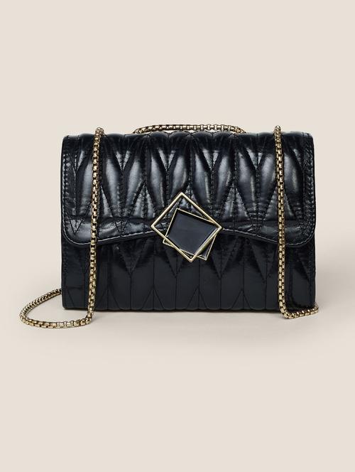 black leather sling bag - 21359887 - Very Small Image - 1