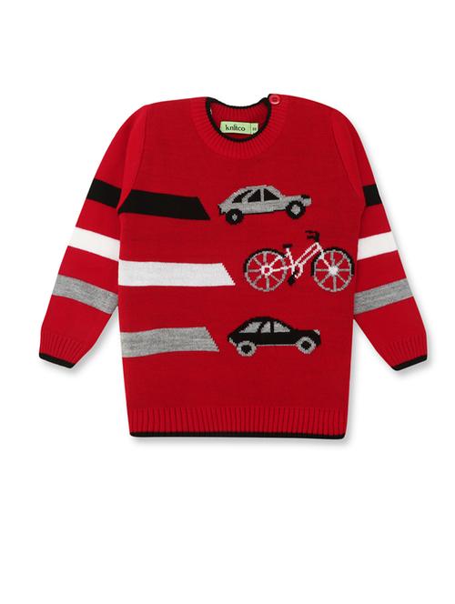 Boys Striped Long Sleeves Sweater - 21360071 - Very Small Image - 1