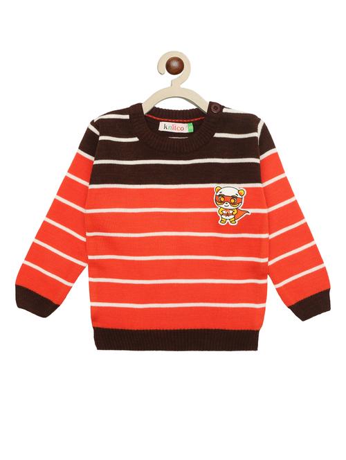 kids long sleeved striped sweater - 21360134 - Very Small Image - 1