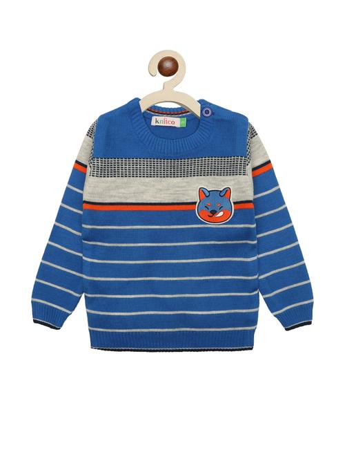 Boys Striped Long Sleeves Sweater - 21360151 - Very Small Image - 1