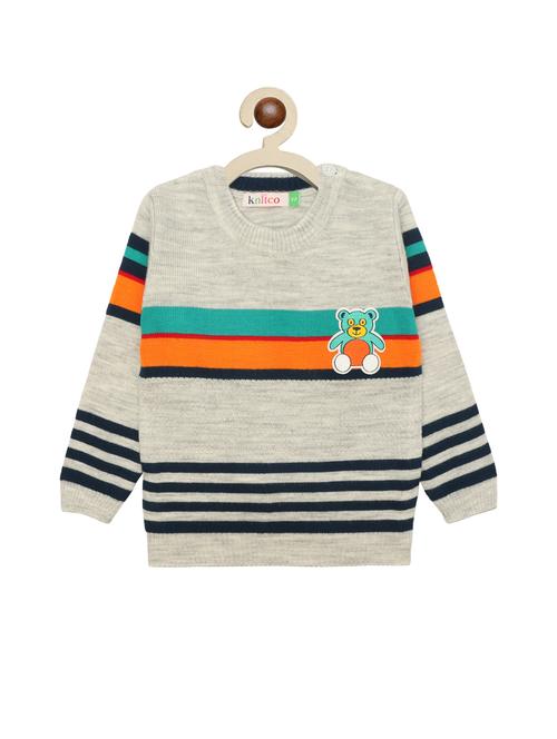 boys striped long sleeves sweater - 21360153 - Very Small Image - 1