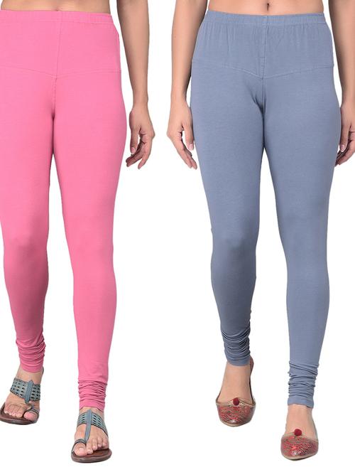 pack of 2 solid full length leggings - 21361841 - Very Small Image - 1