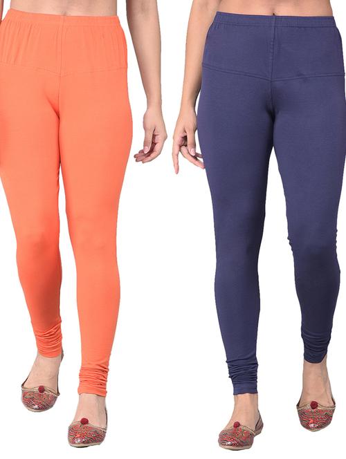 women pack of 2 solid leggings - 21361939 - Very Small Image - 1