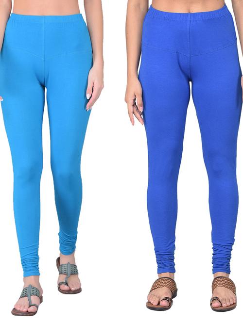 women pack of 2 solid leggings - 21361957 - Very Small Image - 1