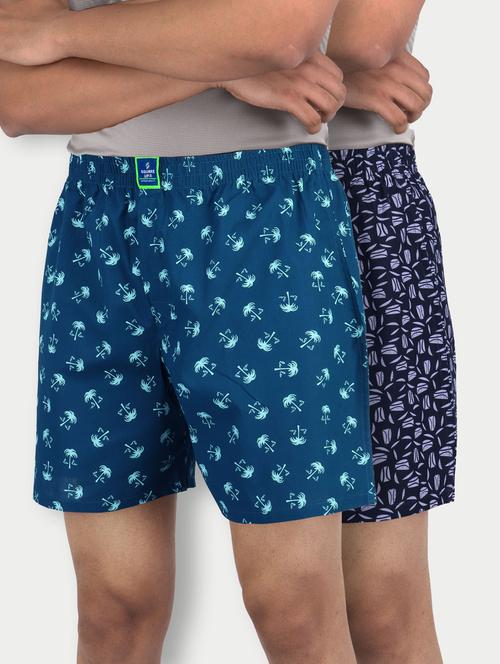 pack of 2 printed mid rise boxers  - 21365076 - Very Small Image - 1